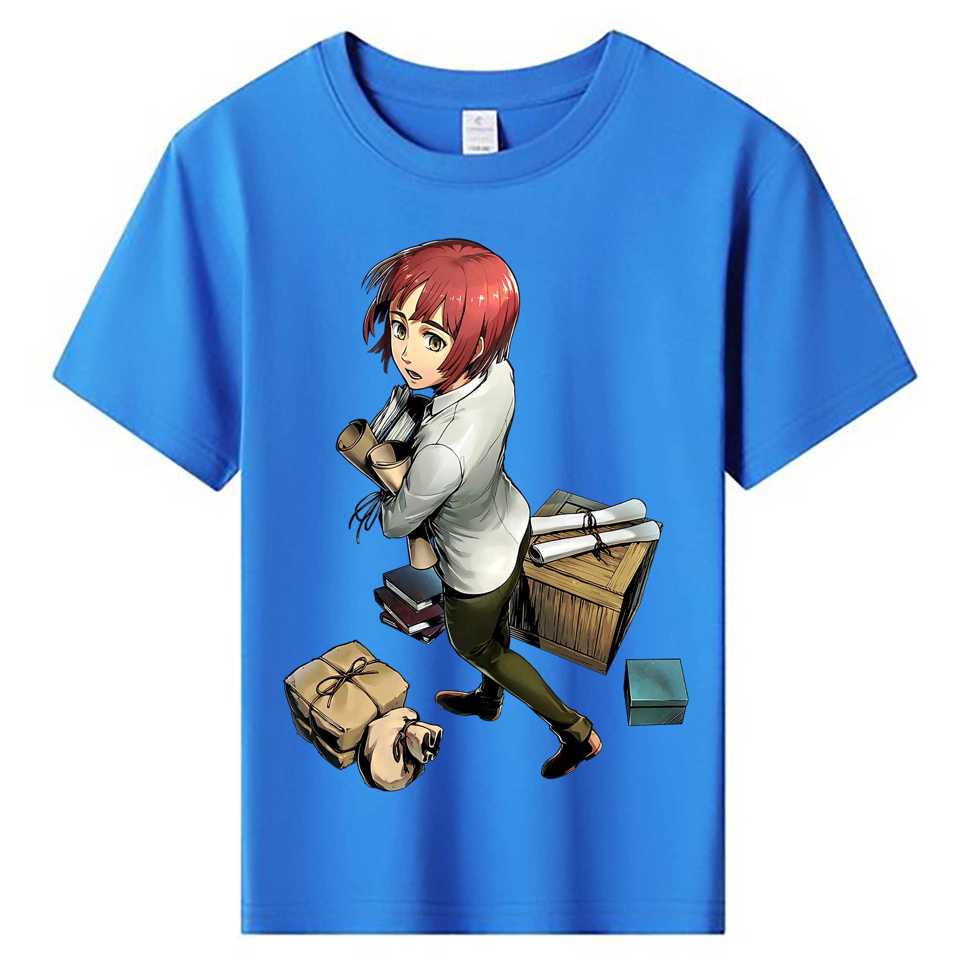 （画像用） 進撃の巨人 Attack on Titan 綿100％キッズTシャツ（フロントプリント）